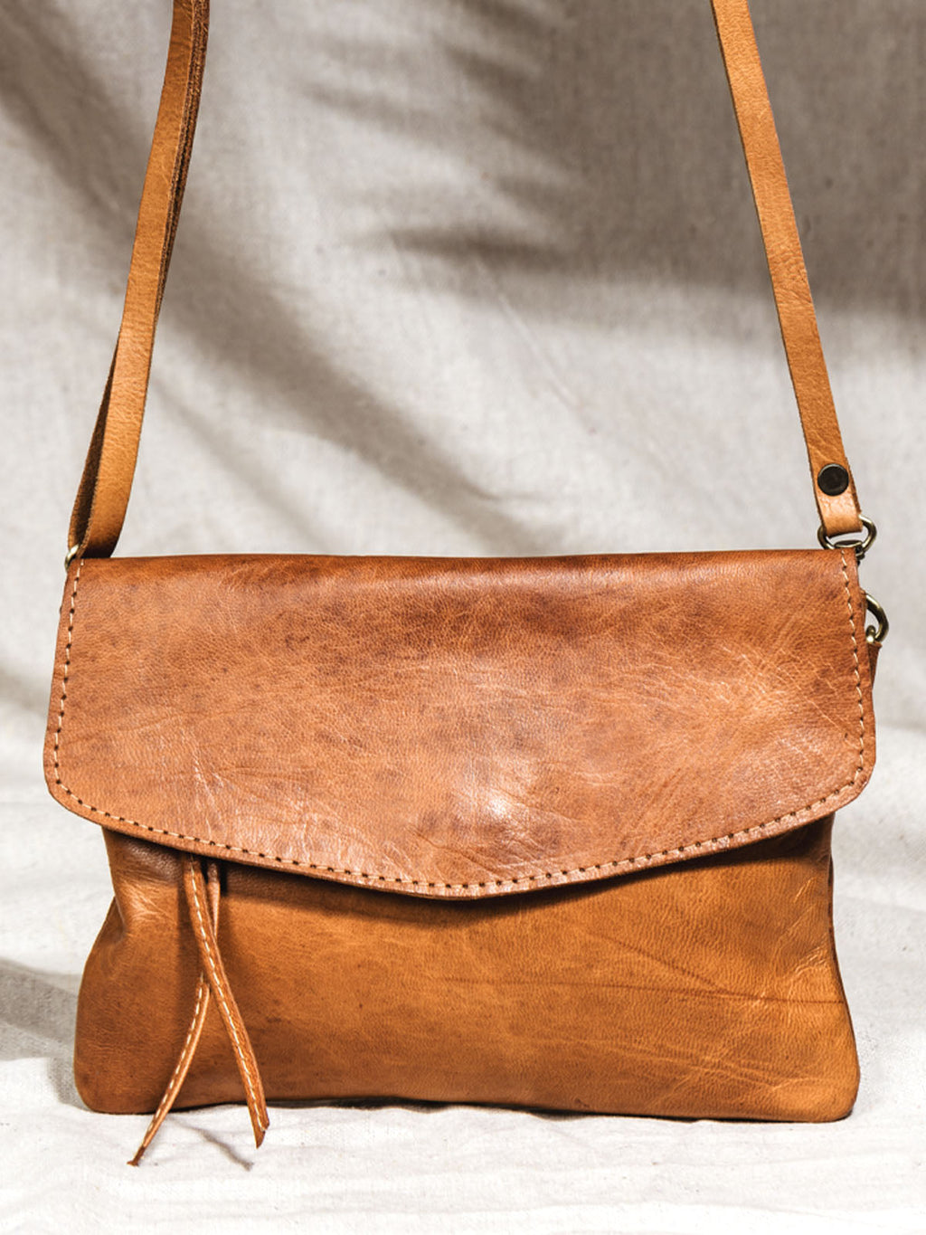 Leather Crossbody Clutch