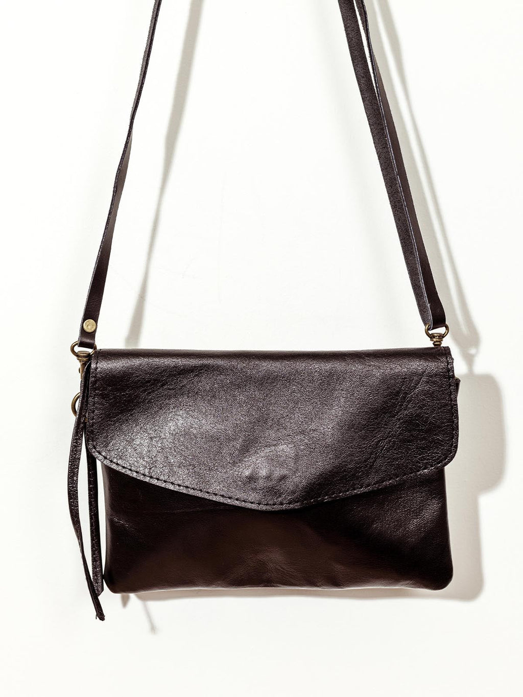 Leather Crossbody Clutch