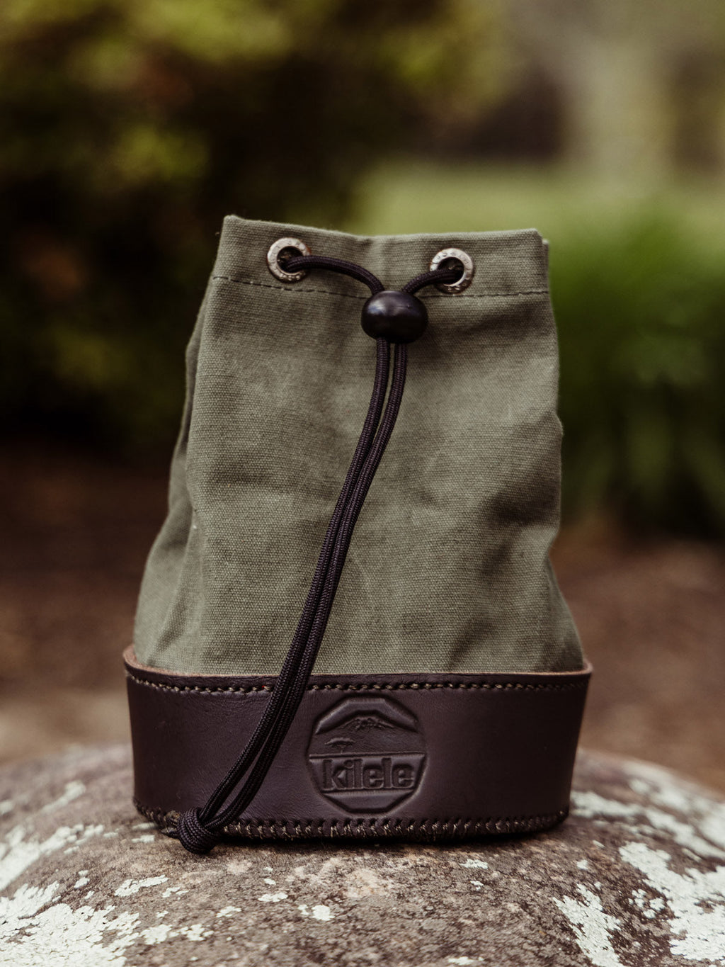 Canvas & Leather Shell Bag